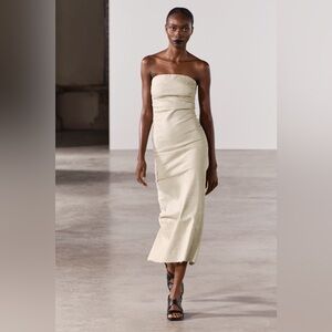 Zara Fitted Washed Dress ZW Collection | Size SM